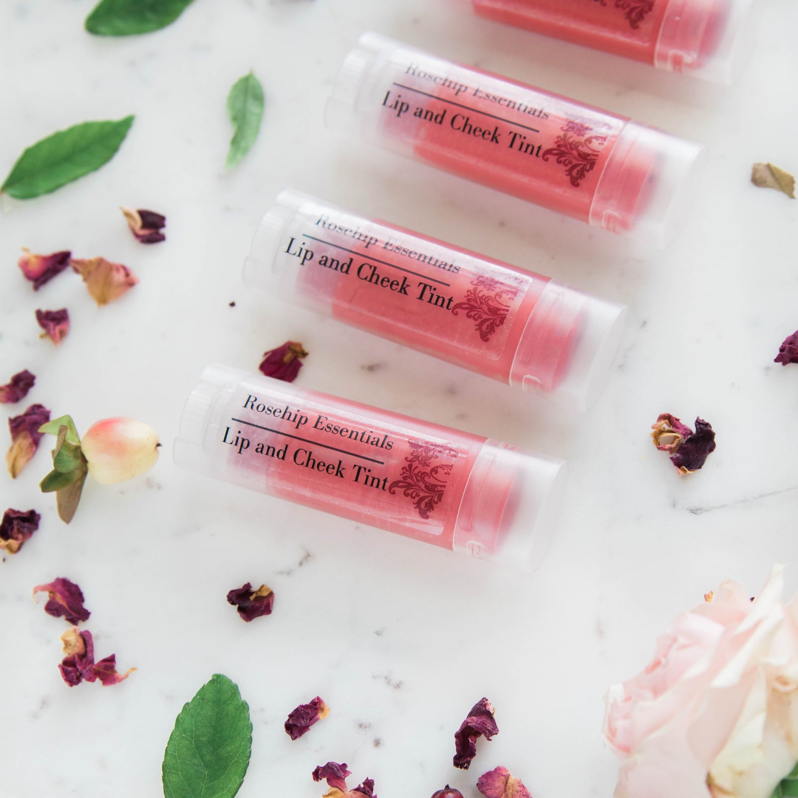 Rosehip Essentials Mineral Lip and Cheek Tint Coral